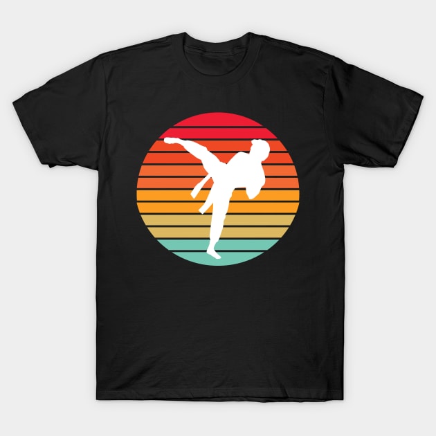 Karate Art Retro T-Shirt by Design Anbay